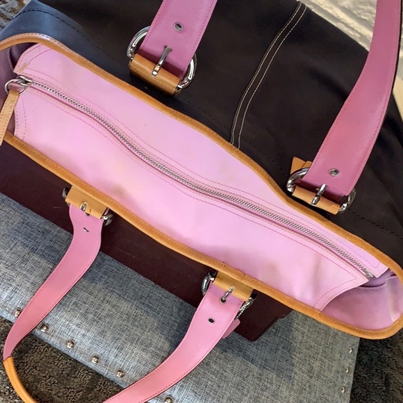 🌟Coach Soho Twill Large Tote - Picture 3 of 10